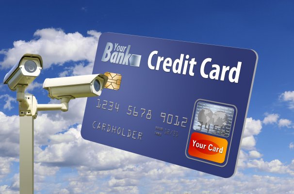 credit card surveillance cam online credit monitoring protection clouds sky